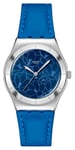 Swatch YLS235 BLUE PETAL PROMISE (33mm) Blue Floral Watch
