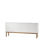 A2 Beam sideboard vit lack, stativ i oljad ek