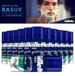 Gillette Series Sensitive Skin Mens Shaving Gel AloeVera 75ml - Pack  12