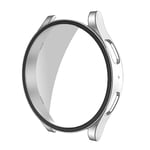 System-S Coque de protection en polycarbonate pour Samsung Galaxy Watch 5 4 Gris 40 mm, gris, Eine Grösse