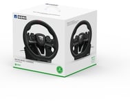 Hori Racing Wheel Overdrive, Ohjauspyörä + polkimet, Xbox Series S, Xbox Series X, D-pad, Langallinen, Musta, Hopea, Windows 10
