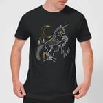 Harry Potter Unicorn Men's T-Shirt - Black - 3XL