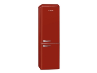 Bomann Retro KGR 7328 - Kjøleskap/fryser - bunnfryser - bredde: 55 cm - dybde: 58.5 cm - høyde: 188.3 cm - 250 liter - Klasse E - rød