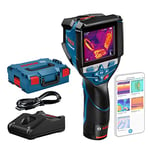 Bosch Professional 12V System Thermal Camera GTC 600 C (1x 12V Battery, w/app Function, Temperature Range: -20°C to +600°C, Resolution: 256 x 192px, in L-Boxx)