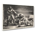 The White Hope By George Bellows Classic Painting Canvas Wall Art Print Ready to Hang, Framed Picture for Living Room Bedroom Home Office Décor, 30x20 Inch (76x50 cm)