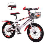 Kids' Bikes Children's Bicycles Outdoor Children's Mountain Bikes Boys And Girls Cycling 18-inch Outdoor Children's Bicycles (Color : Red, Size : 18 inches)