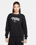 Nike Sportswear Sweatshirt i fleece med rund hals til dame