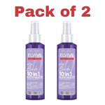 L'Oreal Elvive ALL for BLONDE 10 in 1 Bleach Rescue Spray 150ml X 2- 300ml