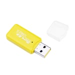 litty089 Card Readers Mini Portable USB 2.0 TF Micro SD Memory Card Reader for PC Laptop Computer Yellow