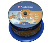 Verbatim 43533 16x Wide Inkjet Printable DVD-R - Spindle 50pk