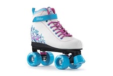 SFR Vision II Girls Quad Roller Skates - White Blue
