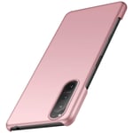 anccer Compatible for Sony Xperia 5 II Case, [Anti-Drop] Slim Thin Matte Hard Case, Full Protective Cover For Sony Xperia 5 II (Rose Gold)
