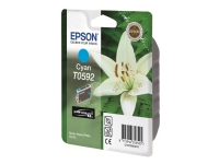 Epson T0592 - 13 ml - cyan - original - blister - bläckpatron - för Stylus Photo R2400