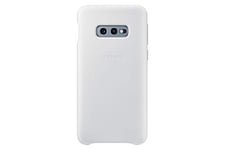 Beetlecase Samsung Galaxy S10E Leather Cover Case Blanc