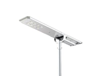 Powerneed Ssl36, Utomhus Pelar-/Stolpbelysning, Silver, Gjuten Aluminium, Glas, Ip65, Camping, Trädgård, Gräsmatta, Trädgårdsgång, Terass, Gata, Ik10