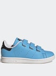adidas Originals Kids Genie Stan Smith, Light Blue, Size 2