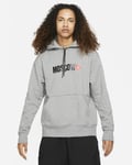 Nike x Air Jordan Jumpman Pullover Hoodie Moscow Carbon Heather Grey Size Large