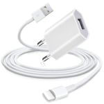 iPhone Laddare / Väggladdare och Lightning kabel 1M 1 meter