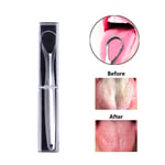 1x Tongue Scraper Reusable Stainless Steel Oral Fresher Cleaner One Size