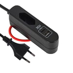Electraline 62569 Chargeur Portable 30W, Power Delivery (PD) avec 2 USB (1 Type A + 1 Type C Protocole PPS : Max. 30W) pour charger tous les appareils, Câble d'extension 1.5M, Prise Européenne