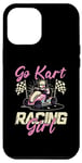 Coque pour iPhone 15 Pro Max Pilote de course de karting pour fille - Pilote de course GO Karting sur piste