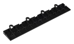 PELA Kantlist till garagegolv 30x30 cm, svart, 10-pack