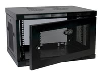 Eaton Tripp Lite Series Smartrack 6U Low-Profile Switch-Depth Wall-Mount Rack Enclosure Cabinet - Rack Skåp - Väggmontering, Golvmontering - Svart - 6U - 19"