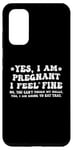 Coque pour Galaxy S20 Yes I am Pregnant I Feel Fine Enceinte Maman Grossesse