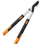 Fiskars Coupe-branche télescopique à lames franches , Diamètre de coupe: 4 cm, Acier trempé, Longueur du manche: 66-90 cm, Noir/Orange, L86, 1013564