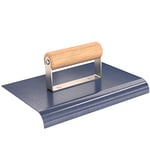 Bon 22-924 9 x 6-inch Wooden Handle Blue Steel Sidewalk Edger with 3/4-inch Radius and 7/8-inch Lip