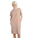 G-STAR RAW Women's Printed Loose T-Shirt Dress , Multicolor (antique white/finch stripe D24484-C339-G640), XL