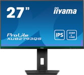 iiyama XUB2793QS-B7 27" IPS Monitor, 2560 x 1440 QHD / WQHD, 100Hz, 1ms