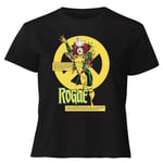 X-Men Rogue Bio Drk Women's Cropped T-Shirt - Black - S