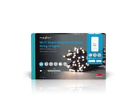 Nedis Wifilx02w50, Ljusdekoration, Slinga, Vit, Ip65, Svart, 50 Lamp(Or), 2,21 W