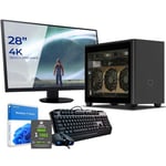 Sedatech Pack Mini-PC Pro Gaming Watercooling • AMD Ryzen 9 7950X • RTX4070 • 32 Go DDR5 • 2To SSD M.2 • Windows 11 • Moniteur 28