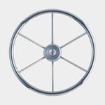 Dometic Båtratt motorbåt Leader Inox, rostfritt stål, Ø320 mm, med nav, passar 3/4" (19 mm) rattaxel, silver