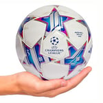 ADIDAS IA0944 UCL MINI Recreational soccer ball Unisex Adult Top:white/silver met./bright cyan/shock purple Bottom:IRON MET./SOLAR ORANGE Size 1