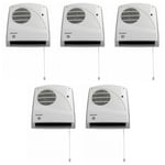 5 x Dimplex FX20VE Downflow Fan Heaters with Pullcord & Runback Timer - 2kW