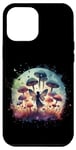 iPhone 15 Pro Max Double Exposure Forest Garden Fairy Mushroom Surreal Lovers Case
