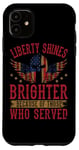 Coque pour iPhone 11 Liberty rend hommage au service patriotique de Grateful Nation