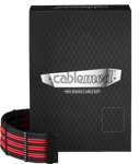 CableMod PRO ModMesh RT-Series Kit - Svart/Röd