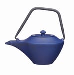 KitchenCraft World of Flavours Japanese Teapot with Infuser, Cast Iron, Blue, 450 ml (2 Cup)