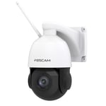 Foscam SD2X - 1080P HD Dual Band WI-FI PTZ Outdoor Camera - AI Human Detection, 18X Optical Zoom, Two-way Audio, 50M Night Vision - View and Playback Anywhere on App - Works with Alexa and Google