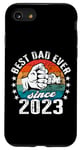 Coque pour iPhone SE (2020) / 7 / 8 Meilleur papa du monde - sans blague - Papa depuis 2023