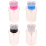 180ml Empty Pump Dispenser Nail Art Polish Acetone Remover Case Black