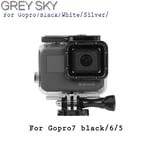 Boîtier étanche boîtier d'écran tactile pour GoPro Hero 7 noir Go Pro Hero7 argent/blanc étui de Protection pour appareil photo accessoires de montage