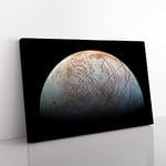 Big Box Art Planet Jupiter Moon Space Canvas Wall Art Print Ready to Hang Picture, 76 x 50 cm (30 x 20 Inch), Multi-Coloured