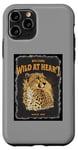 Coque pour iPhone 11 Pro Welcome Wild at Heart (grand chat guépard)
