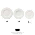 Vivo Villeroy & Boch - Basic White - Set Plates 12 pieces x 4 people