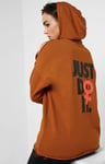 Nike Women's Icon Clash Fleece Training Hoodie (Brown) - Medium - New ~ BV5085 